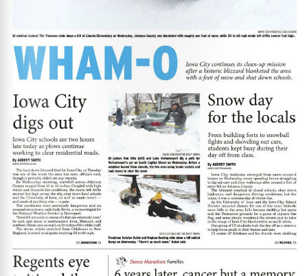 The Daily Iowan - Front page - February 3